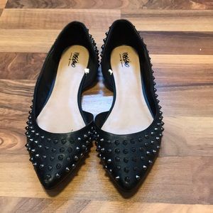 Mossimo black spiked flats
